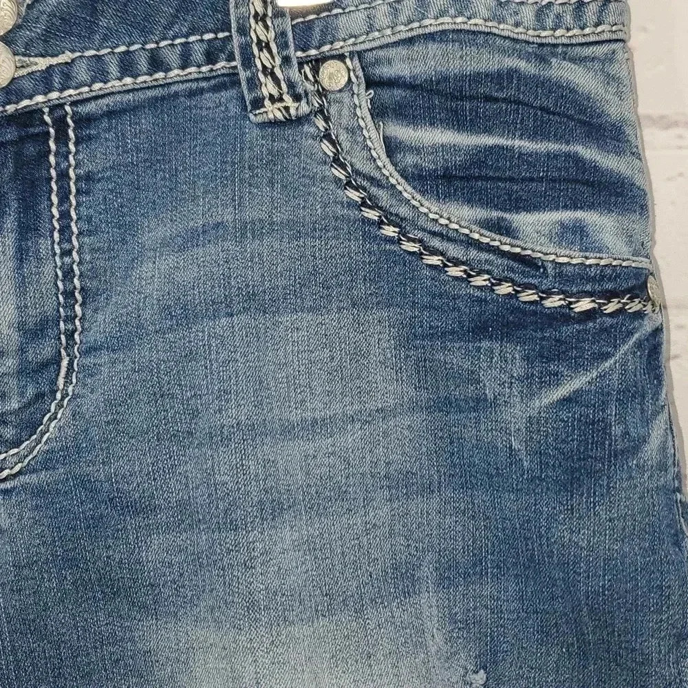 Lane Bryant Cuffed Blue Jean Shorts Size 14 - Picture 5 of 14